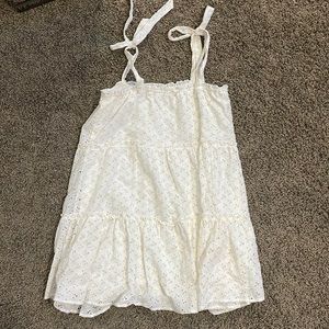 Altar’d State Ivory Eyelet Mini Dress